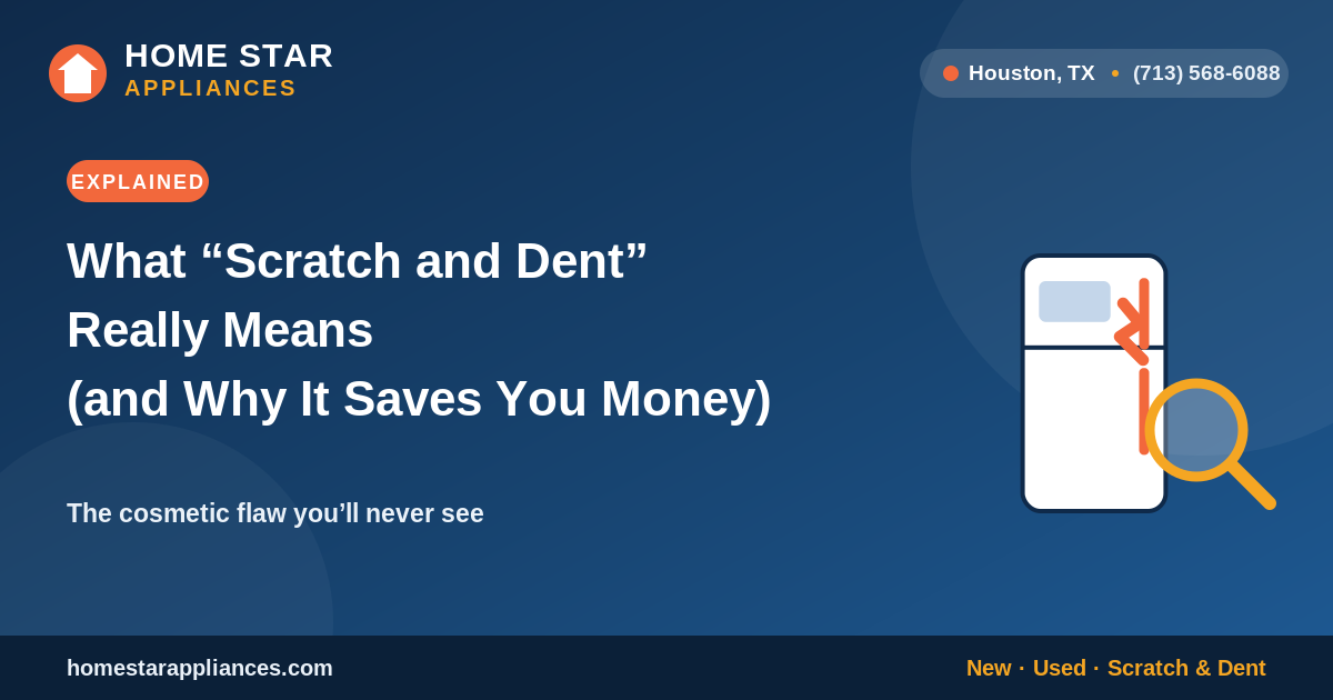 What scratch and dent really means and why it saves you money - Home Star Appliances