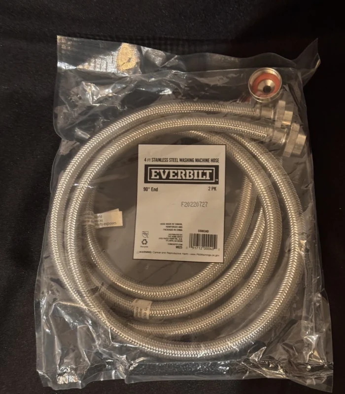 Everbilt - Washing Machine Hose - Everbilt 69003HD 4ft Stainless Steel Washing Machine Hose 2-Pack