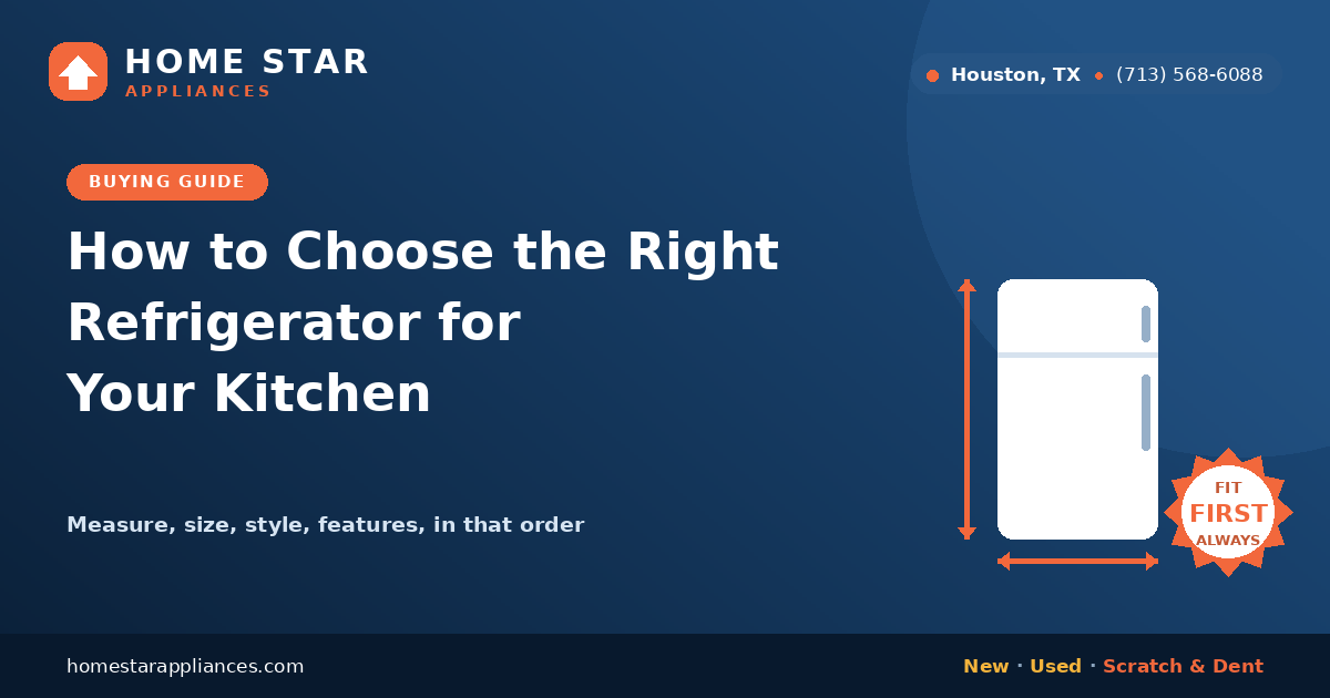 Measuring a refrigerator opening before choosing the right model