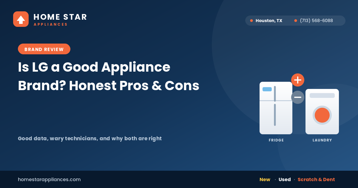 LG style refrigerator and washing machine in a modern kitchen