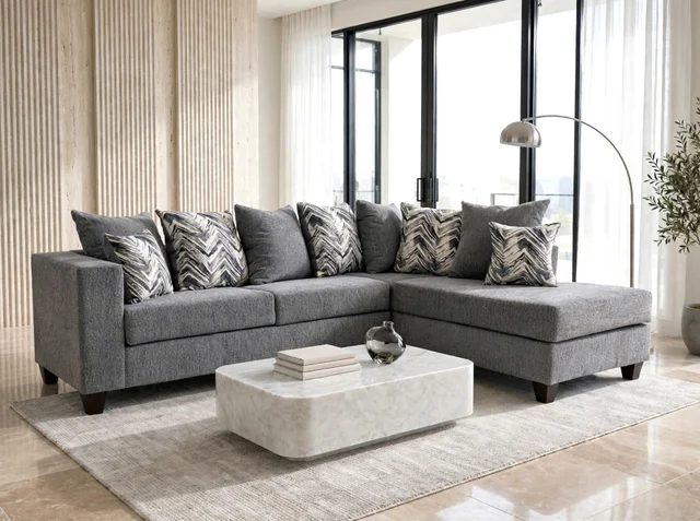 110 Charcoal Sectional