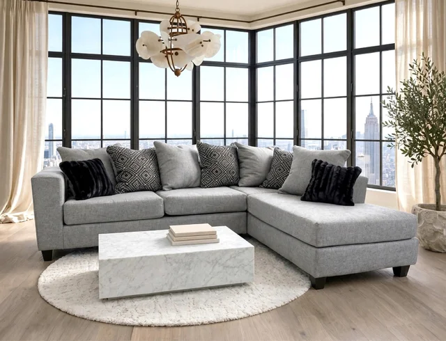 110 Gunmetal Sectional — On Sale