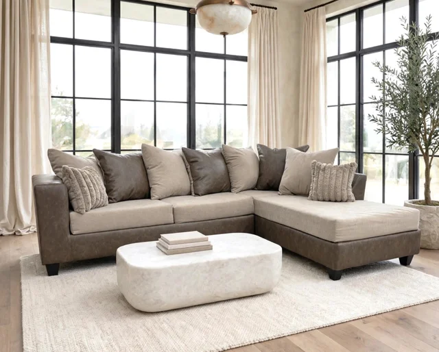 110 Latte Sectional — On Sale