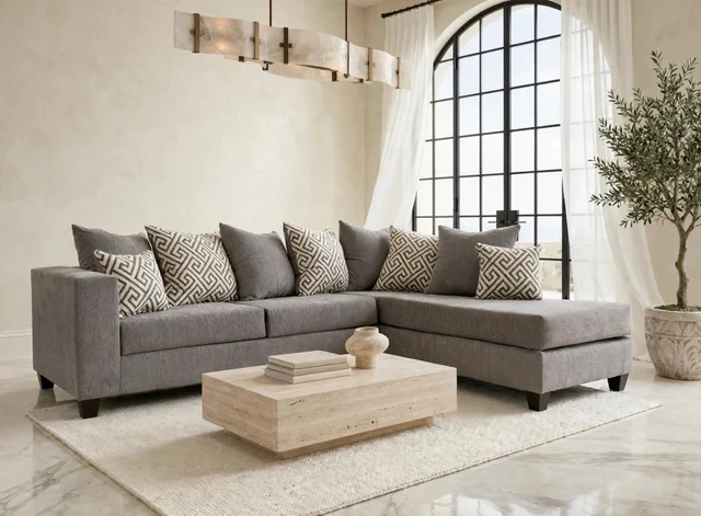 110 Smoke Sectional — On Sale