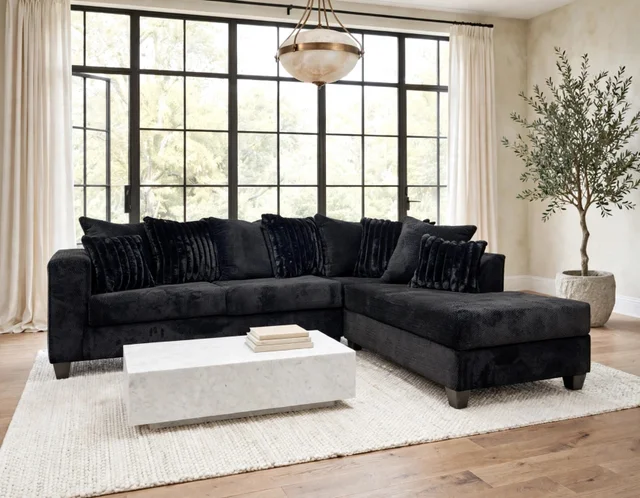 410 Black Sectional