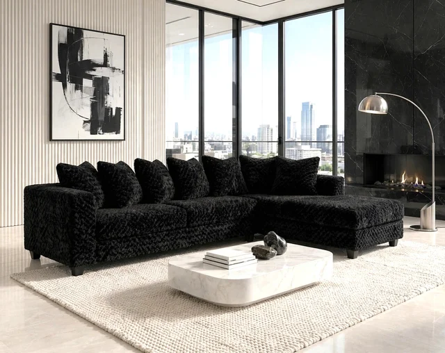 610 Sectional (Black)