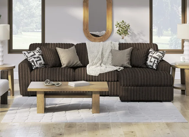 Ashley 981-04 Chocolate 2PC Sectional