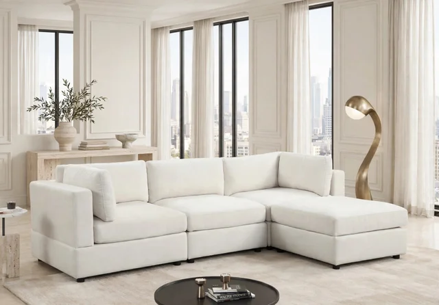 Milan Beige Modular Sectional