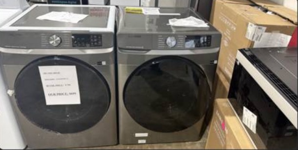 Different washer and dryer options available
