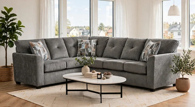 Washington 3007 Gray Sectional – NEW ARRIVAL