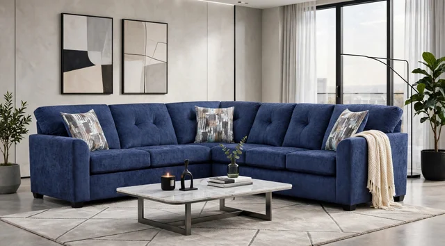 Washington 3007 Navy Sectional – NEW ARRIVAL
